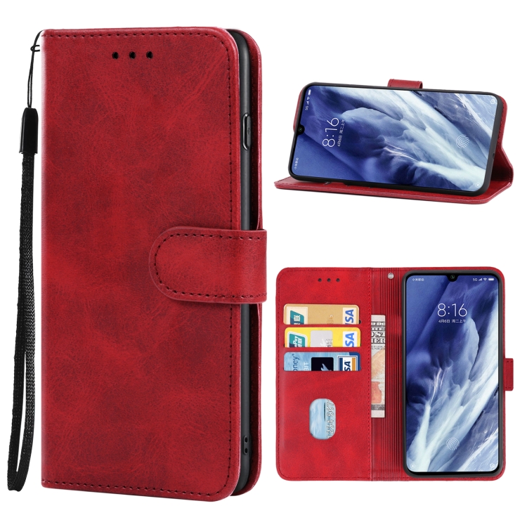 

For Xiaomi Mi 9 Pro Leather Phone Case(Red)