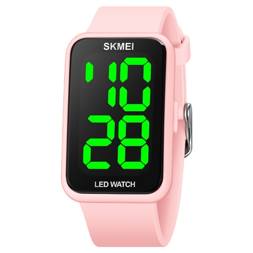 

SKMEI 1873 PU Strap Waterproof LED Electronic Watch(Pink)