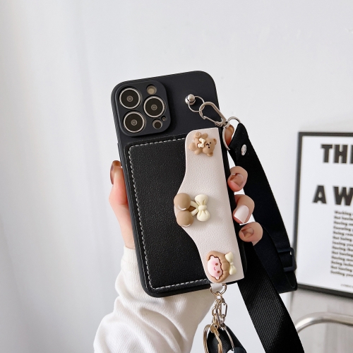 

TPU One-Shoulder Shockproof Phone Case For iPhone 13 Pro(Black)