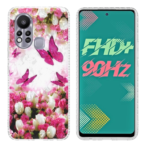 

For Infinix Hot 11s 2.0mm Airbag Shockproof TPU Phone Case(Dancing Butterflies)