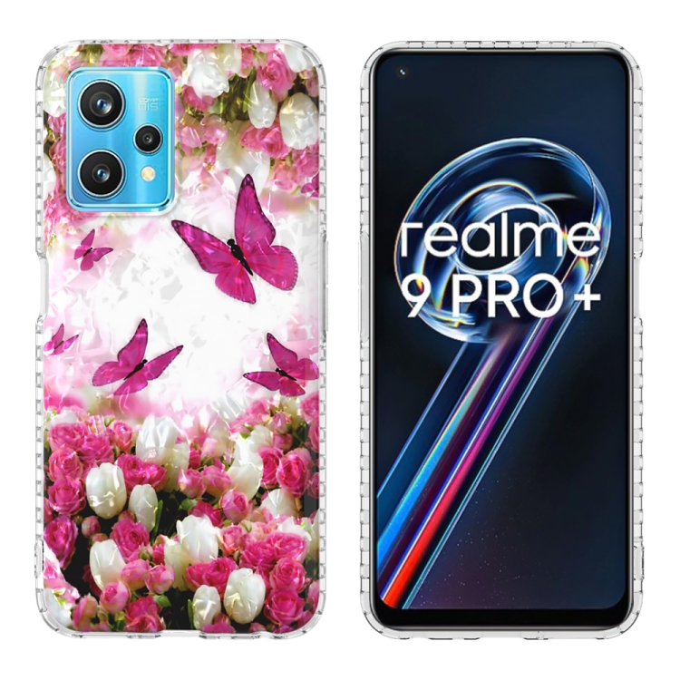 

For OPPO Realme 9 Pro+ 5G 2.0mm Airbag Shockproof TPU Phone Case(Dancing Butterflies)