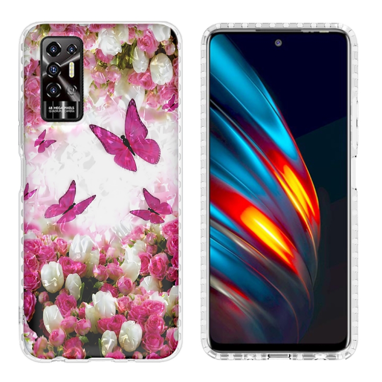 

For Tecno Pova 2 2.0mm Airbag Shockproof TPU Phone Case(Dancing Butterflies)