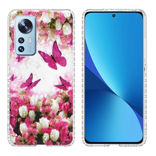 

For Xiaomi 12 / 12X 2.0mm Airbag Shockproof TPU Phone Case(Dancing Butterflies)