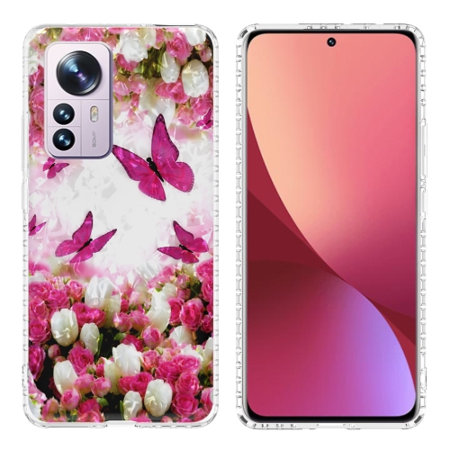 

For Xiaomi 12 Pro 2.0mm Airbag Shockproof TPU Phone Case(Dancing Butterflies)