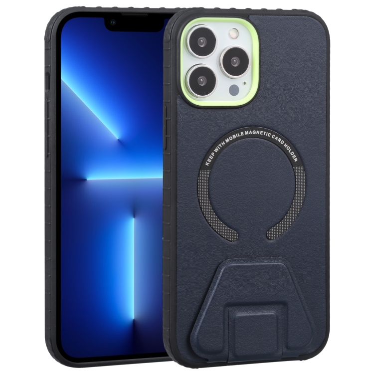 

Mutural Jiane Series MagSafe Magnetic Phone Case For iPhone 13 Pro(Dark Blue)