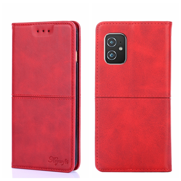 DOINK Cover in retrò Pelle per ASUS Zenfone 8 (ZS590KS), Premium Custodia in Portafoglio con Slot per Schede e Contanti - Blu
