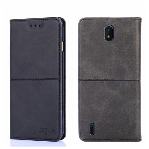 

For Nokia C01 Plus/C1 2nd Editon Cow Texture Magnetic Horizontal Flip Leather Phone Case(Black)