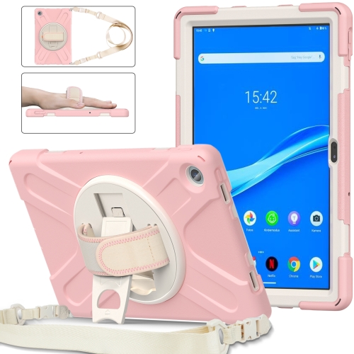 

For Lenovo Tab M10 Plus 10.6 3rd Gen 2022 Silicone + PC Protective Tablet Case(Cherry Blossom Pink)