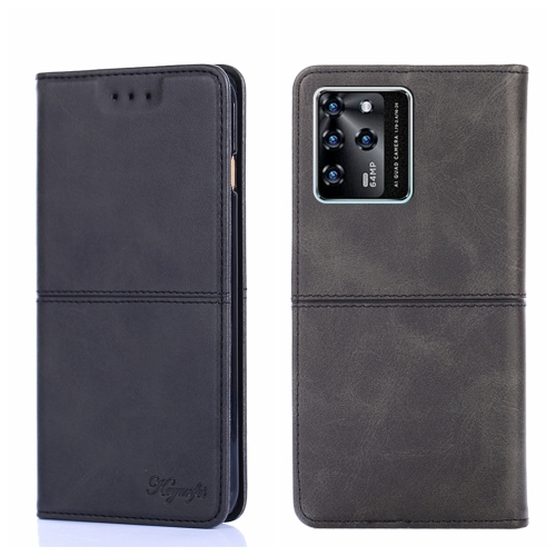 

For ZTE Blade V30 Cow Texture Magnetic Horizontal Flip Leather Phone Case(Black)