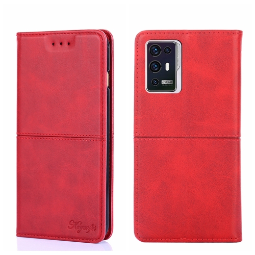 

For ZTE Axon 30 Pro Cow Texture Magnetic Horizontal Flip Leather Phone Case(Red)