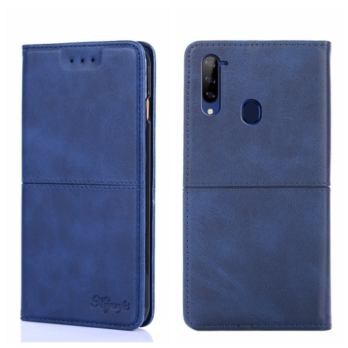 

For ZTE Libero 5G Cow Texture Magnetic Horizontal Flip Leather Phone Case(Blue)