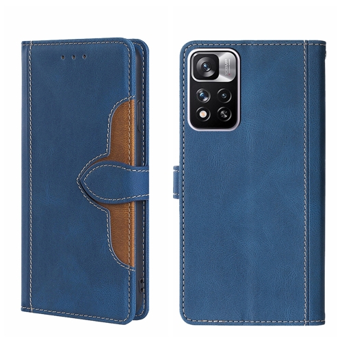 

For Xiaomi Redmi Note 11 Pro 5G / Pro Plus 5G Skin Feel Magnetic Buckle Leather Phone Case(Blue)