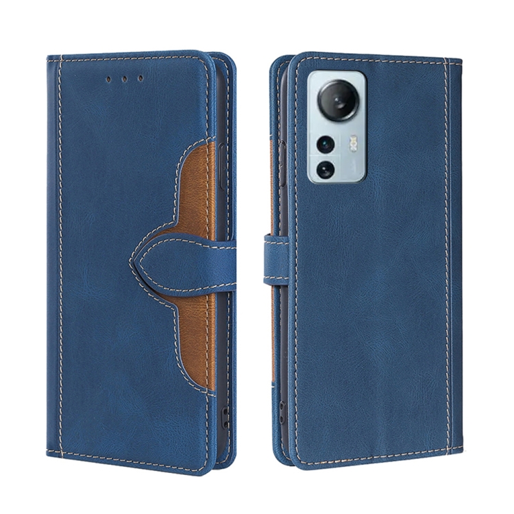 

For Xiaomi 12 Lite Skin Feel Magnetic Buckle Leather Phone Case(Blue)