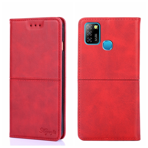 

For Infinix Hot 10 Lite/Smart 5 X657 Cow Texture Magnetic Horizontal Flip Leather Phone Case(Red)