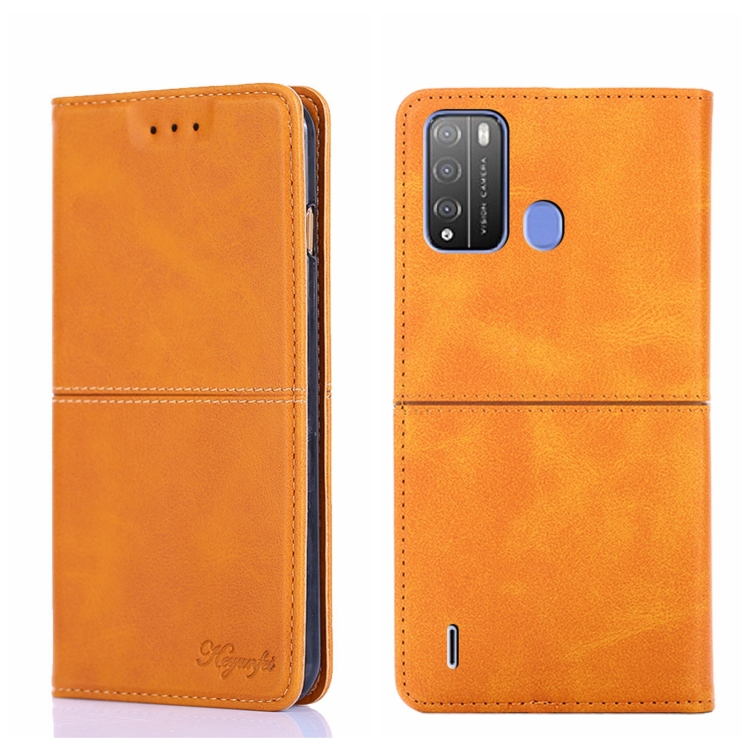 For Itel Vision Pro Cow Texture Magnetic Horizontal Flip Leather