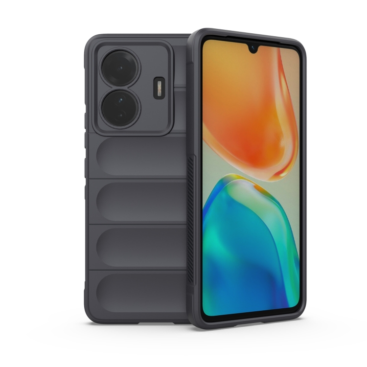 

For vivo s15e Magic Shield TPU + Flannel Phone Case(Dark Grey)