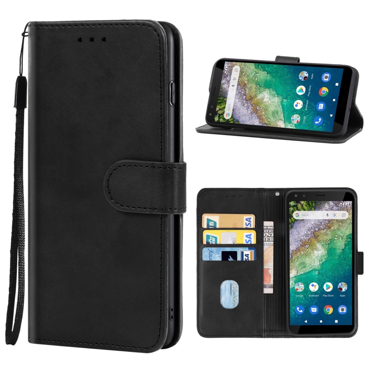 

For Nokia C01 Plus Leather Phone Case(Black)