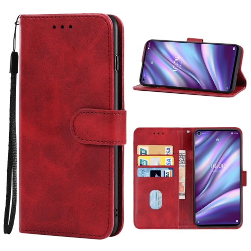 

For Wiko View5 Plus Leather Phone Case(Red)