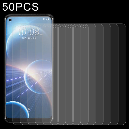 

50 PCS 0.26mm 9H 2.5D Tempered Glass Film For HTC Desire 22 Pro