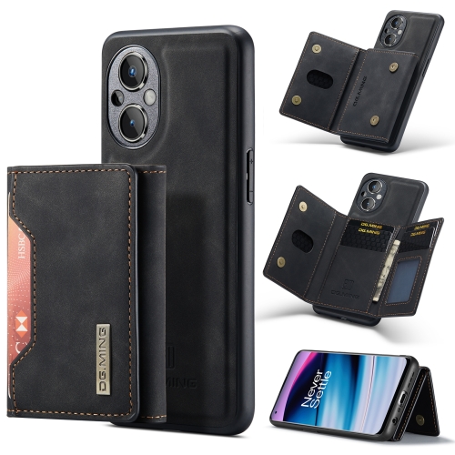 

For OnePlus Nord N20 5G DG.MING M2 Series 3-Fold Multi Card Bag + Magnetic Phone Case(Black)