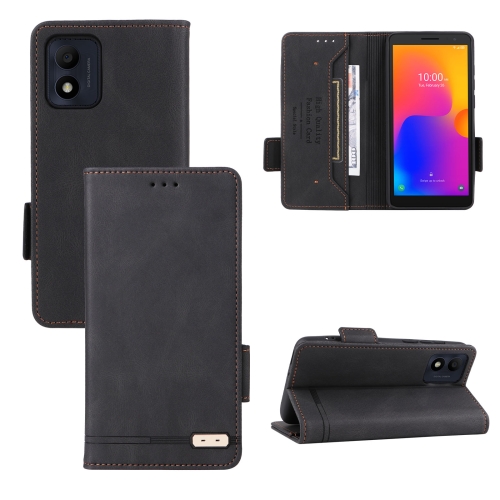 

For Alcatel 1B 2022 Magnetic Clasp Leather Phone Case(Black)