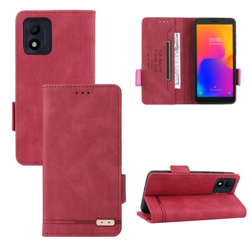 

For Alcatel 1B 2022 Magnetic Clasp Leather Phone Case(Red)