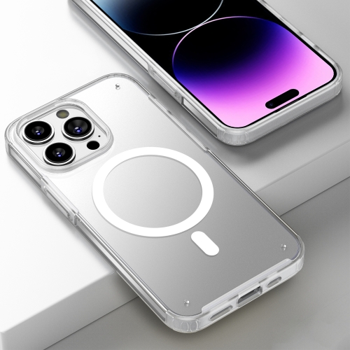 

For iPhone 14 Pro Max Armor MagSafe Magnetic Phone Case (Translucent)