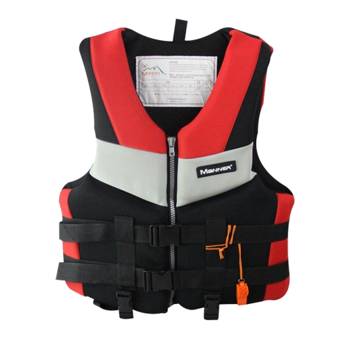 

MANNER QP2030 Adult Buoyancy Vest Swimming Aid Life Jacket, Size:XXL(Red)