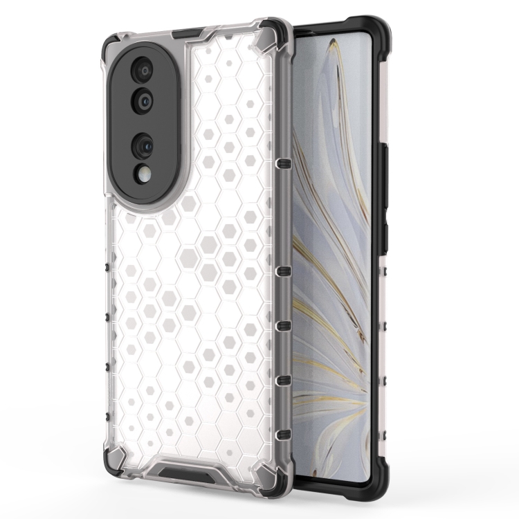 

For Honor 70 5G Honeycomb Phone Case(White)