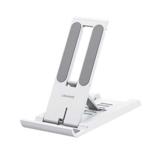 

USAMS US-ZJ070 Mobile Phone Spring Desktop Folding Storage Stand Holder(White)