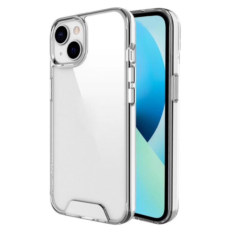

For iPhone 14 Plus Transparent Acrylic TPU Phone Case (Transparent)