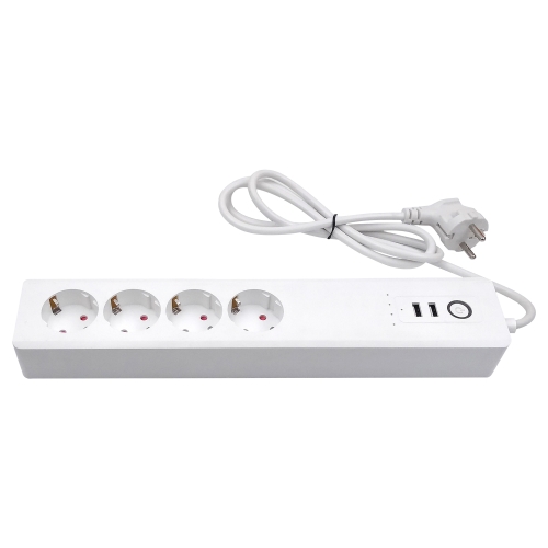 

WiFi 10A SM-SO306-E 4 Holes + 2 USB Multi-purpose Smart Power Strip, EU Plug