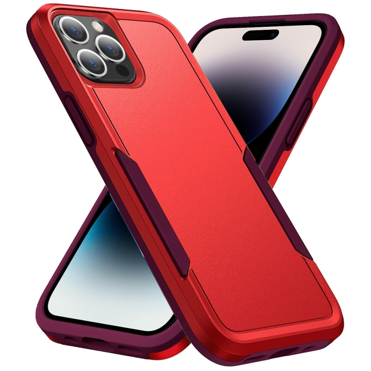 

Pioneer Armor Heavy Duty Shockproof Phone Case For iPhone 14 Pro Max(Red)