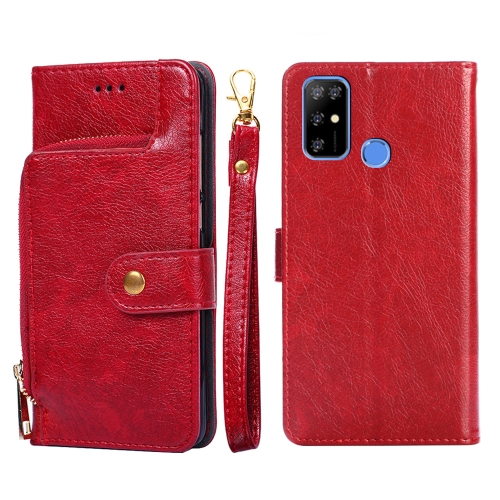 

For DOOGEE X96 Pro Zipper Bag Leather Phone Case(Red)