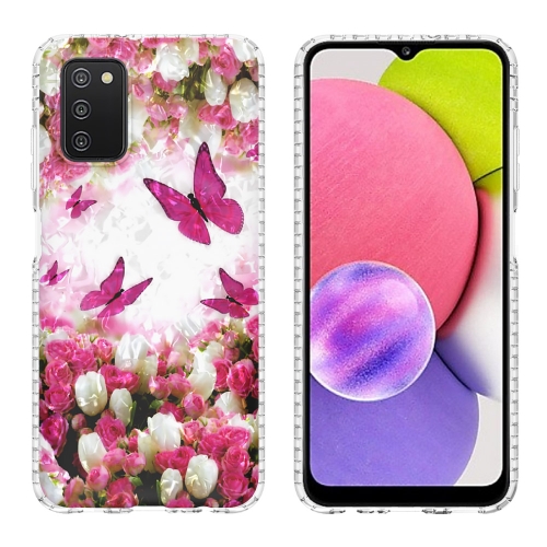 

For Samsung Galaxy A03s 165.8mm 2.0mm Airbag Shockproof TPU Phone Case(Dancing Butterflies)