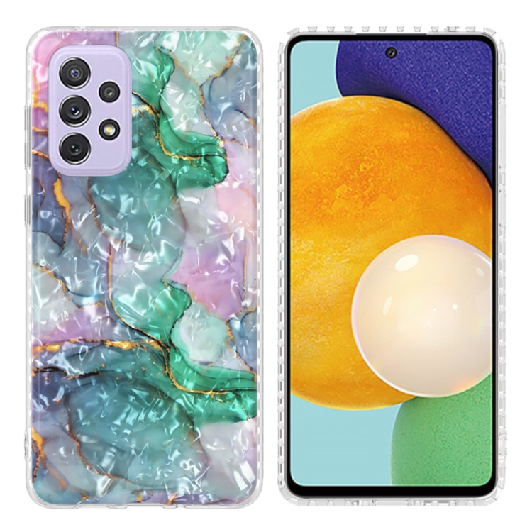 

For Samsung Galaxy A33 5G 2.0mm Airbag Shockproof TPU Phone Case(Ink Green Marble)