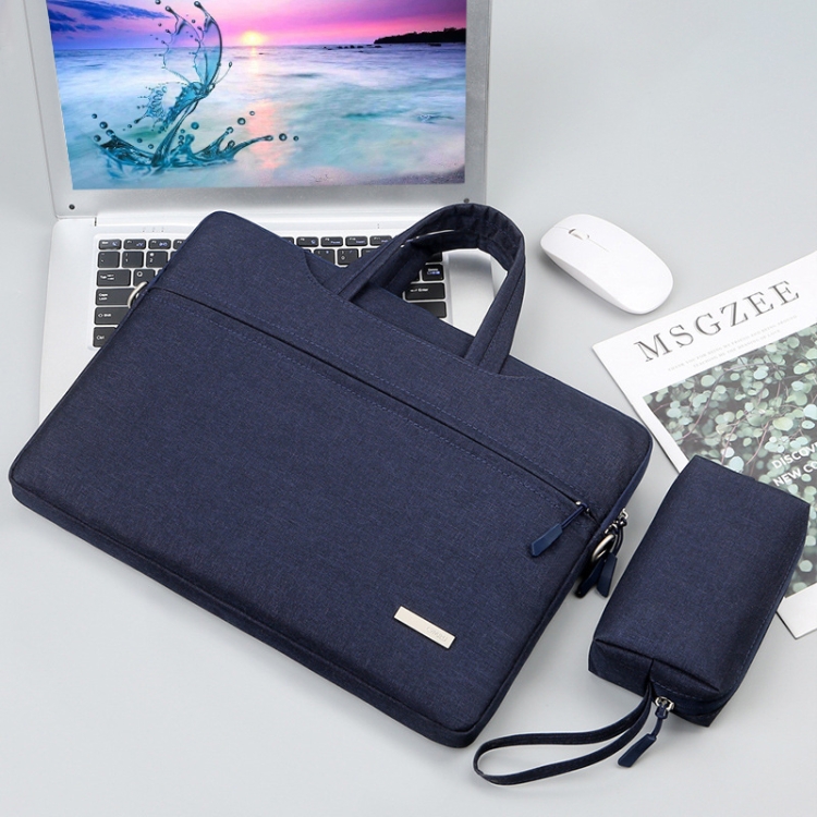 

Handbag Laptop Bag Inner Bag with Power Bag, Size:14 inch(Dark Blue)