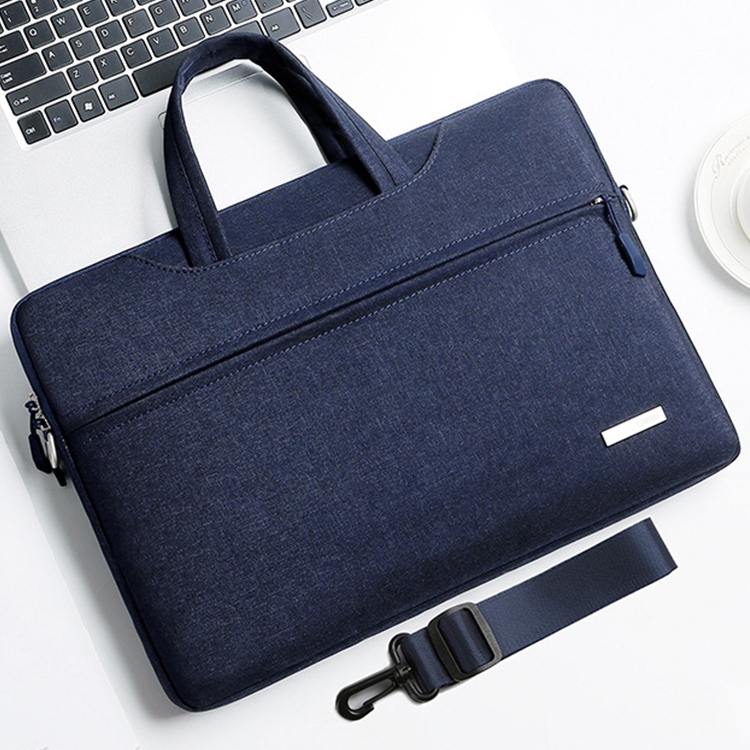 

Handbag Laptop Bag Inner Bag with Shoulder Strap, Size:11 inch(Dark Blue)