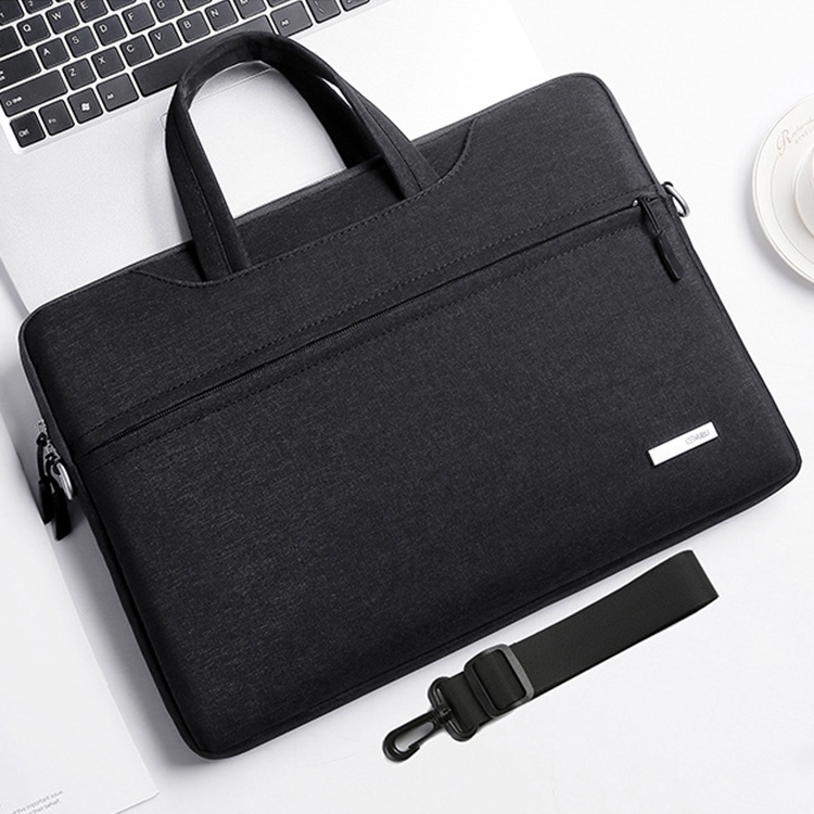 

Handbag Laptop Bag Inner Bag with Shoulder Strap, Size:14 inch(Black)