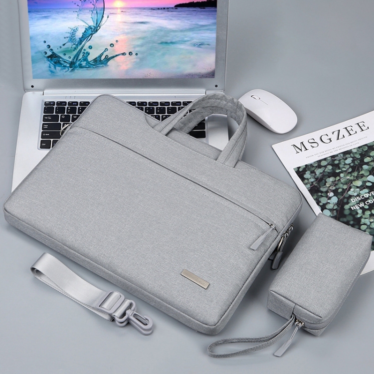 

Handbag Laptop Bag Inner Bag with Shoulder Strap/Power Bag, Size:11 inch(Grey)