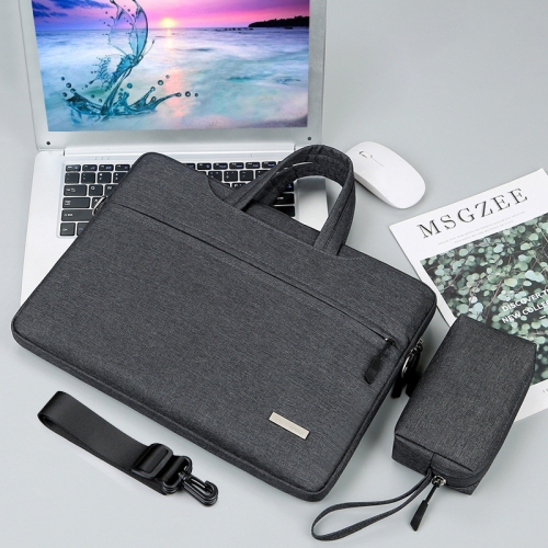 Handtasche Laptop -Tasche Innenbeutel mit Schultergurt/Power -Tasche,  Größe: 12 Zoll (dunkelgrau)