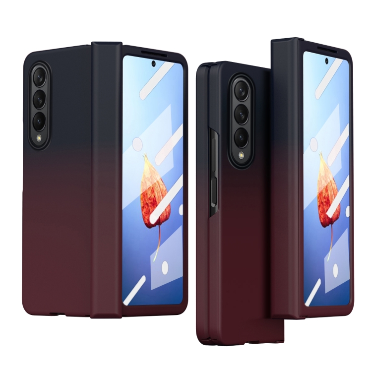 

For Samsung Galaxy Z Fold4 Colorful Gradient Phone Case(Blue Red)