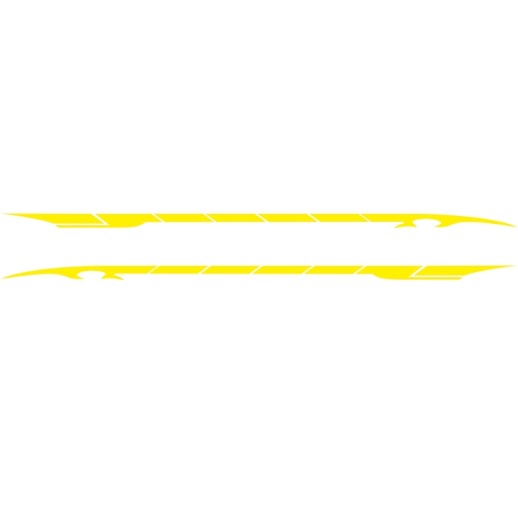 

2 PCS/Set D-178 Waistline Pattern Car Modified Decorative Sticker(Yellow)