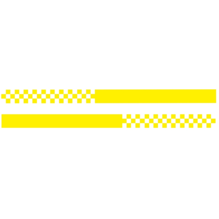 

2 PCS/Set D-282 Waistline Pattern Car Modified Decorative Sticker(Yellow)