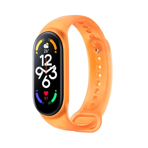 

For Xiaomi Mi Band 7 Original Xiaomi Silicone Watch Band(Fluorescent Orange)