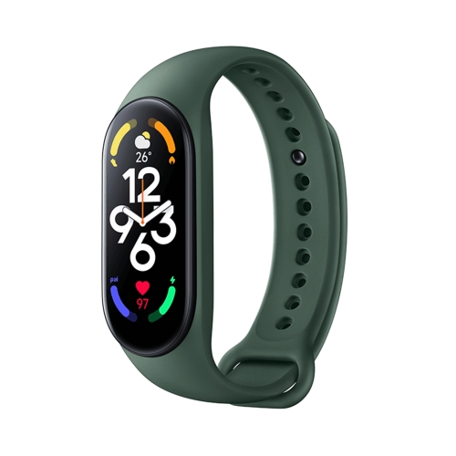 

For Xiaomi Mi Band 7 Original Xiaomi Silicone Watch Band(Army Green)