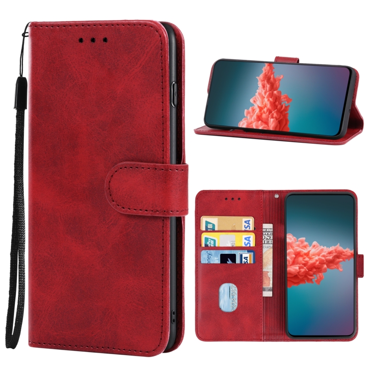 

For ZTE Axon 20 5G Leather Phone Case(Red)