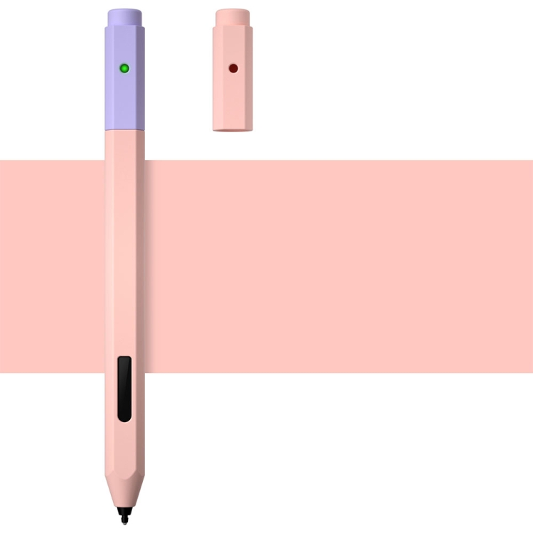 

Contrasting Color Series Liquid Silicone Protective Case For MicroSoft Surface Pen(Pink)