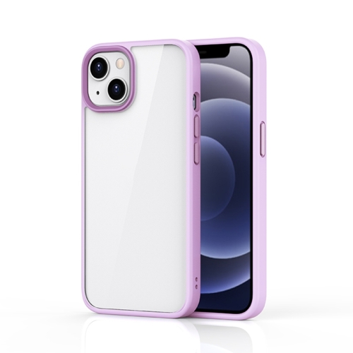 

Ming Shield Hybrid Frosted Transparent Phone Case For iPhone 14 Max(Purple)