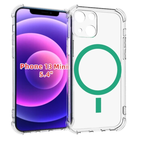 

MagSafe Magnetic Alpha Texture TPU Phone Case For iPhone 14(Green)